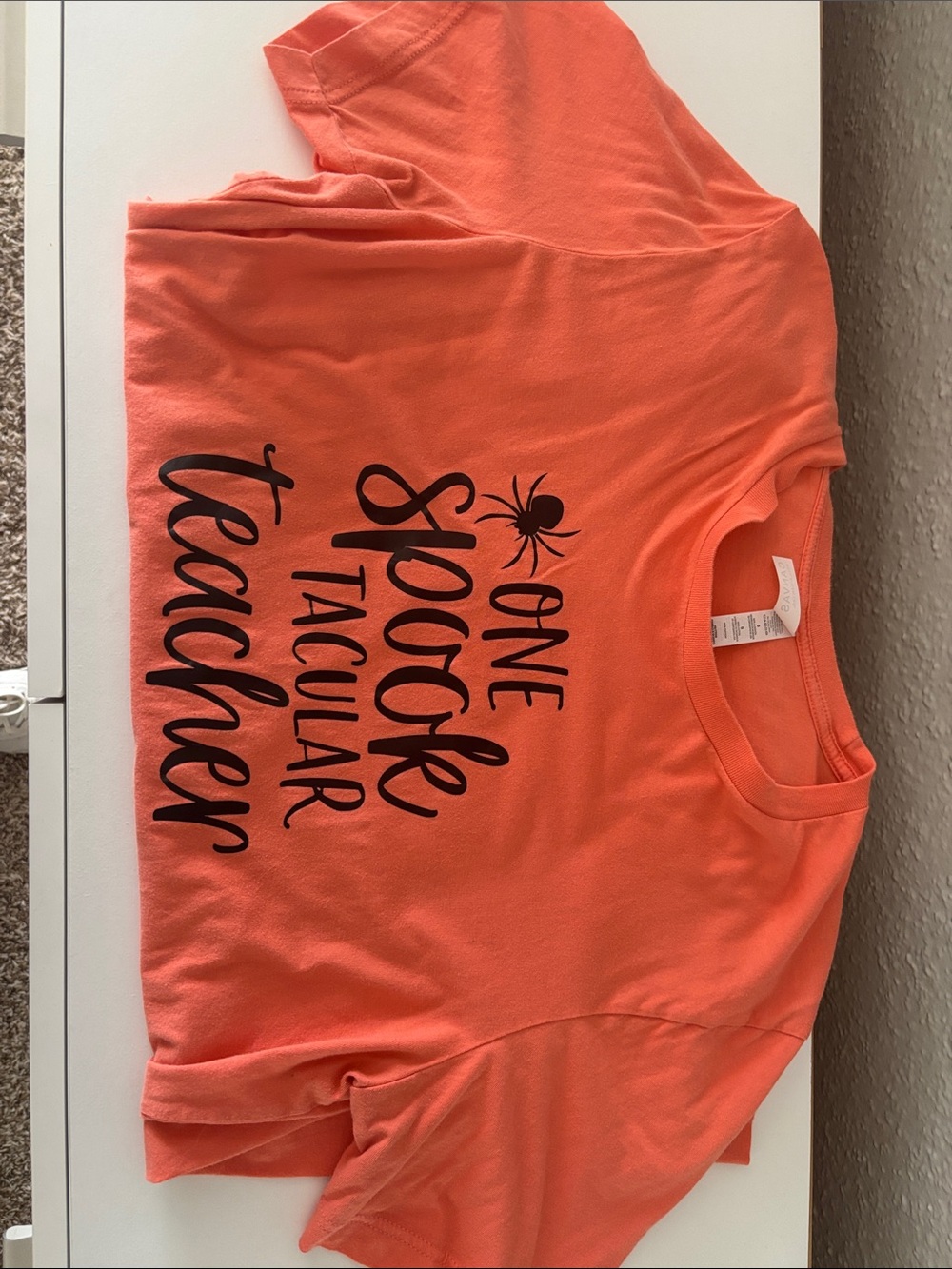 One Spooktacular Teacher T-Shirt - Orange